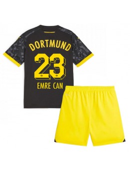 Borussia Dortmund Emre Can #23 Auswärts Trikotsatz für Kinder 2023-24 Kurzarm (+ Kurze Hosen)